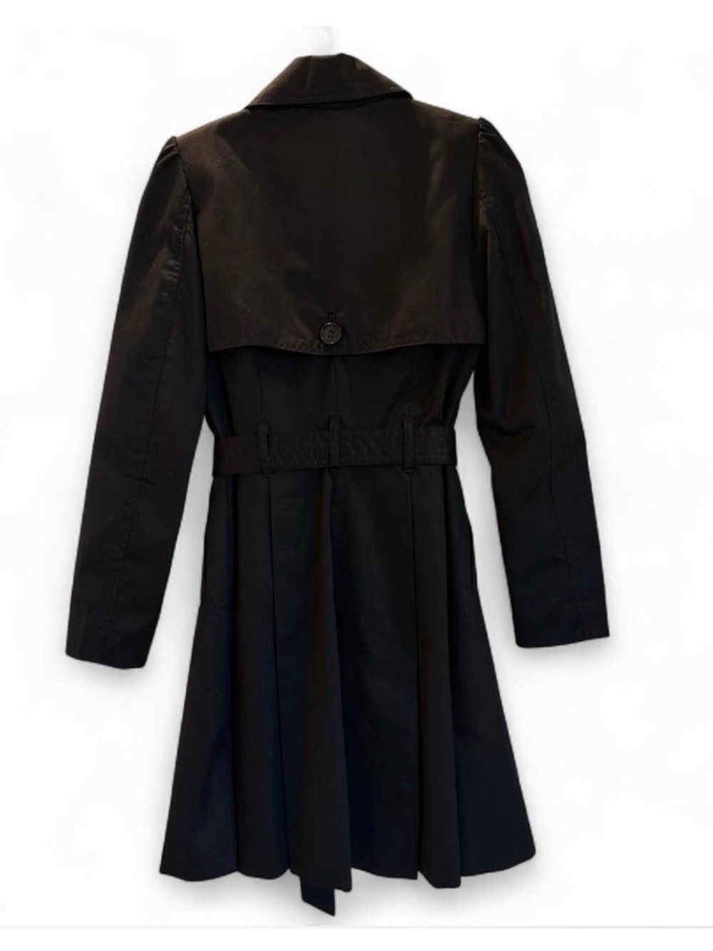 H&M Women’s Black Belted Trench Coat - NWOT - Picture 3 of 4